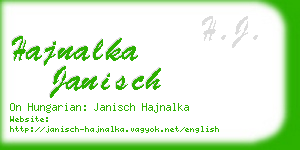 hajnalka janisch business card